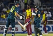 ऑस्ट्रेलिया ने वेस्टइंडीज को 5-0 से हराया, पांचवें T20 में तीन विकेट से जीत; ड्वारशुइस और ओवेन ने दिखाया दम