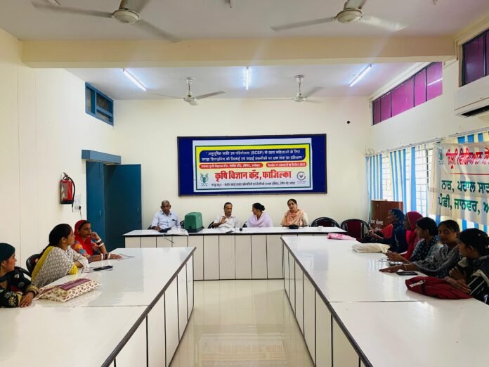 महिलाओं के सशक्तिकरण की ओर कदम – कपड़ा डिज़ाइनिंग, सिलाई एवं कढ़ाई तकनीकों पर प्रशिक्षण शुभारंभ