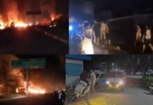 होषियारपुर-जालंधर हाईवे पर एलपीजी टैंकर में धमाका: 1 की मौ*त, 20 से ज़्यादा घा*यल