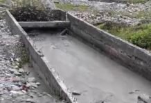 बादल फटने से काशंग नैहर ध्वस्त, थम गई पांच गांव की सिंचाई व्यवस्था