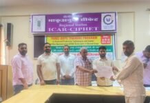 तिलहन फसलों में उन्नत उत्पादन प्रौद्योगिकियों और क्लस्टर प्रथम पंक्ति प्रदर्शन (सीएफएलडी) तकनीकों पर तीन दिवसीय प्रशिक्षण कार्यक्रम का समापन किया गया। तिलहन फसलों में उन्नत उत्पादन प्रौद्योगिकियों और क्लस्टर प्रथम पंक्ति प्रदर्शन (सीएफएलडी) तकनीकों पर तीन दिवसीय प्रशिक्षण कार्यक्रम का समापन किया गया।