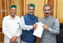 Shahpur Contributes ₹4.21 Lakh to CM Relief Fund, Cheque Handed Over by Deputy Chief Whip Kewal Singh Pathania Deputy Chief Whip Kewal Singh Pathania today presented a cheque of Rs. 4.21 lakh to Chief Minister Thakur Sukhvinder Singh