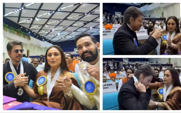 Shah_Rukh_Khan_rani_mukerji_1758676737686_1758676737810 शाहरुख की परेशानी देख रानी ने गले में डाल दिया मेडल