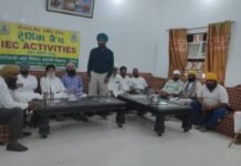 Farmers’ Training Camp Organized at Village Chambal under CRM Scheme Farmers’ Training Camp