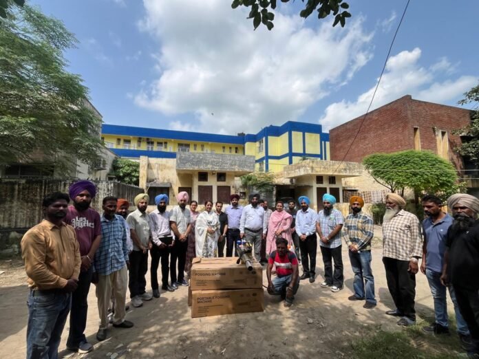 The Health Department distributed fogging