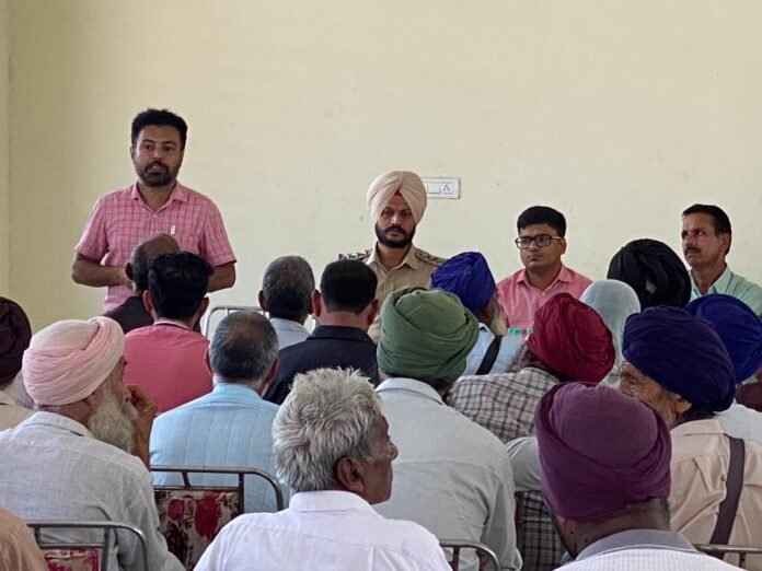 डिप्टी कमिश्नर वरजीत वालियां और मुख्य कृषि अधिकारी के निर्देशों तथा सचिन पाठक, उप-मंडल मजिस्ट्रेट नंगल की अगुवाई में, कृषि और किसान