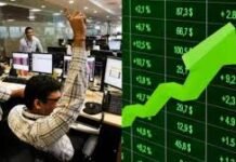 शेयर बाजार में तेजी: सेंसेक्स 400 अंक चढ़ा, निफ्टी 25,000 के करीब शेयर बाजार में तेजी: सेंसेक्स 400 अंक चढ़ा, निफ्टी 25,000 के करीब