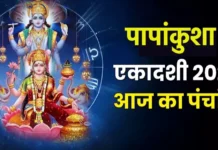 आज का पंचांग 3 अक्टूबर 2025: पापाकुंशी एकादशी व्रत और शुभ मुहूर्त की जानकारी