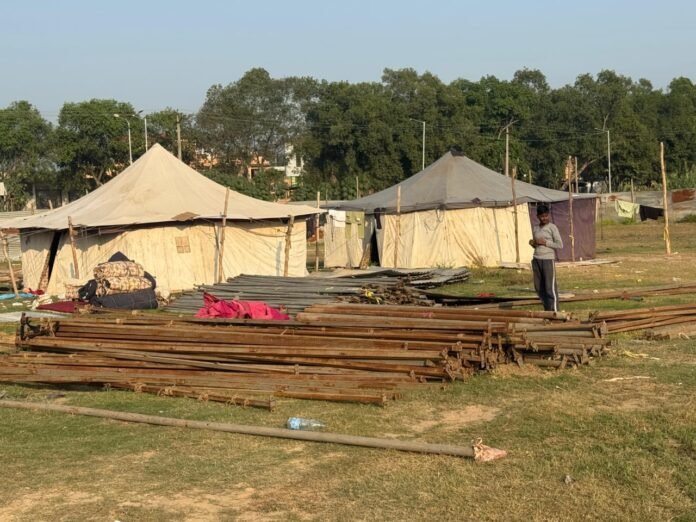 factrecorder श्री आनंदपुर साहिब में रोज़ाना 12 हज़ार श्रद्धालुओं के ठहरने के लिए टेंट सिटी का निर्माण शुरू: सौंद