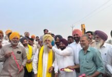 Cabinet Minister Khudiyan inaugurated the laying of a pine line for the canal at Sikhwala. The state government led by S. Bhagwant Singh Mann is fulfilling its promise of providing water to every farm in Punjab