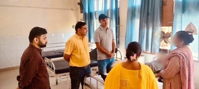Civil Surgeon Dr. Rohit Goyal visited the dengue ward set up for dengue patients in Civil Hospital Abohar as well as other wards