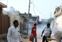 अबोहर नगर निगम ने धर्म नगरी वार्ड नंबर 7 में फॉगिंग करवाई Abohar Municipal Corporation carried