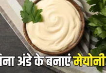 अब घर पर बनाएं बिना अंडे की मेयोनीज – आसान रेसिपी और हेल्दी तरीका जानें अब घर पर बनाएं बिना अंडे की मेयोनीज - आसान रेसिपी और हेल्दी तरीका जानें