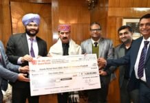 बैंक ऑफ बड़ौदा ने आपदा राहत कोष में एक करोड़ रुपये का अंशदान