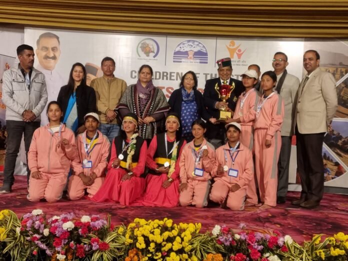 Dr Shandil during Children of the state sports and cultural meet (1) Children of the State Sports and Cultural