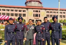 महाराजा रणजीत सिंह प्रिपरेटरी इंस्टीट्यूट के छह कैडेटों ने एन.डी.ए. से स्नातक की पढ़ाई सफलतापूर्वक पूरी की महाराजा रणजीत सिंह प्रिपरेटरी इंस्टीट्यूट के छह कैडेटों ने एन.डी.ए. से स्नातक की पढ़ाई सफलतापूर्वक पूरी की