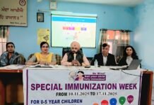 Regular vaccination training provided to bring maternal and infant mortality rate to zero Training on routine vaccination was conducted at Civil Hospital Rupnagar today under the chairmanship of Civil Surgeon