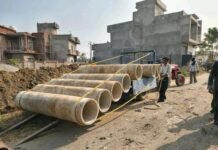 Sewerage work for wastewater drainage at Nowshera Majha Singh is progressing at a rapid pace under the leadership of MLA Sherry Kalsi. ग्रामीण विकास विभाग द्वारा वाटरशेड महोत्सव का आयोजन