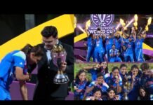 भांगड़ा करती हुई वर्ल्ड कप ट्रॉफी लेने पहुंचीं हरमनप्रीत कौर, जय शाह ने पैर छूने से किया मना भांगड़ा करती हुई वर्ल्ड कप ट्रॉफी लेने पहुंचीं हरमनप्रीत कौर, जय शाह ने पैर छूने से किया मना