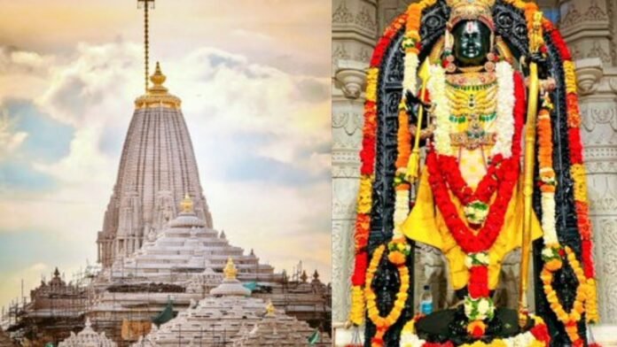 आज रामलला का भव्य अभिषेक: रक्षा मंत्री राजनाथ सिंह होंगे शामिल, सीएम योगी संग करेंगे ध्वजारोहण