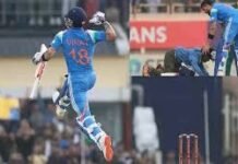 कोहली-दक्षिण अफ्रीका के खिलाफ लगातार दूसरा शतक, ऋतुराज का पहला वनडे शतक; भारत 284 पर चौथा विकेट गंवाया कोहली-दक्षिण अफ्रीका के खिलाफ लगातार दूसरा शतक, ऋतुराज का पहला वनडे शतक; भारत 284 पर चौथा विकेट गंवाया
