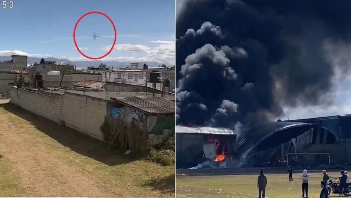 मैक्सिको में भीषण विमान हादसा: इमरजेंसी लैंडिंग के दौरान क्रैश हुआ निजी प्लेन, सात लोगों की मौ/त