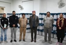 जिला निर्वाचन अधिकारी ने ईवीएम व वीवीपैट भंडार कक्ष का त्रैमासिक निरीक्षण