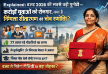 Explained: बजट 2026 की सबसे बड़ी चुनौती—करोड़ों युवाओं को रोजगार, क्या है निर्मला सीतारमण की जॉब रणनीति?