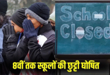 शीत लहर का असर: गौतमबुद्ध नगर में नर्सरी से आठवीं तक के स्कूल 17 जनवरी तक बंद