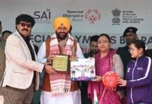 स्पेशल ओलंपिक केवल खेल नहीं, आत्मविश्वास और नेतृत्व का आंदोलन है : मुख्यमंत्री नायब सिंह सैनी