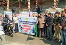 सड़क सुरक्षा जागरूकता रैली को विधानसभा अध्यक्ष कुलदीप सिंह पठानिया ने दिखाई हरी झंडी
