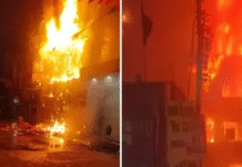 श्रीनगर और बांदीपोरा में आग का कहर, 14 दुकानें और कॉटन फैक्टरी जलकर खाक