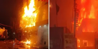 श्रीनगर और बांदीपोरा में आग का कहर, 14 दुकानें और कॉटन फैक्टरी जलकर खाक