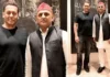 अखिलेश यादव की सलमान खान से मुंबई में मुलाकात, तस्वीर वायरल