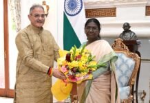 राज्यपाल कविन्द्र गुप्ता ने राष्ट्रपति द्रौपदी मुर्मु से भेंट की