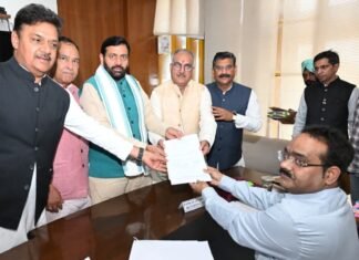 हरियाणा राज्यसभा चुनाव: तीन उम्मीदवारों ने भरे नामांकन