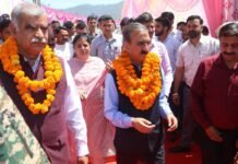 मुख्यमंत्री ने ज्वालामुखी में विद्युत मंडल और उपमंडल कार्यालय भवन के निर्माण कार्य का किया शिलान्यास देहरियां में उपमंडल खोलने की घोषणा की