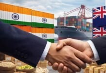 भारत–न्यूजीलैंड FTA पर मुहर: निर्यात को बढ़ावा, 20 अरब डॉलर निवेश की संभावना