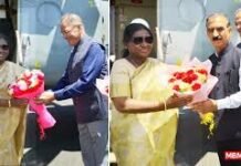 राष्ट्रपति द्रौपदी मुर्मू के शिमला आगमन पर हुआ भव्य स्वागत हिमाचल प्रदेश के पांच दिवसीय दौरे की शुरुआत