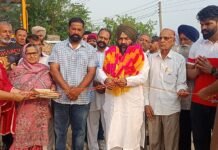 Deputy Speaker Jai Krishan Singh Rouri inaugurates road in village Moranwali