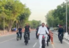 ईंधन बचाने का संदेश: साइकिल चलाकर सुखना लेक पहुंचे हरियाणा के CM नायब सैनी