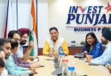 AMAN ARORA TAKES CHARGE AS INDUSTRIES & COMMERCE MINISTER