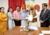CM Bhagwant Singh Mann meets Class 12 toppers in Chandigarh, honours top three girls with ₹50,000 each