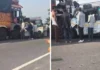 लखीमपुर में दर्दनाक सड़क हादसा: ट्रक-टाटा मैजिक की भिड़ंत में 9 की मौ*त, कई घायल