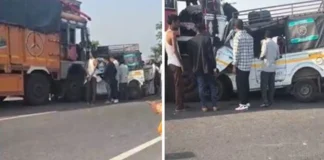 लखीमपुर में दर्दनाक सड़क हादसा: ट्रक-टाटा मैजिक की भिड़ंत में 9 की मौ*त, कई घायल