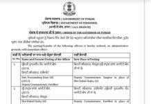 पंजाब में IAS तबादले: संगरूर और फरीदकोट के DC बदले, पूनमदीप कौर को मिली नई जिम्मेदारी