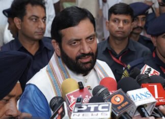 आप पार्टी ने लोगों को झूठ बोलकर बरगलाने का किया कार्य -नायब सिंह सैनी