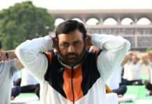 मुख्यमंत्री ने विस अध्यक्ष के साथ विस परिसर में किया योग प्रोटोकॉल का अभ्यास