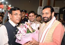 नई दिल्ली में आयोजिदत स्पोर्टस फिटनेस और इन्फ्रास्ट्रक्चर एक्सपो में शामिल हुए हरियाणा के मुख्यमंत्री नायब सिंह सैनी