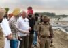 बरिंदर कुमार गोयल द्वारा ससराली कॉलोनी के समीप सतलुज धुस्सी बांध के कार्यों का जायज़ा